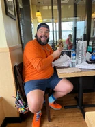Jon Gabrus and his Number 9 Steak Pokket