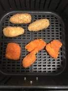 Spicy Boneless Chicken Wyngz and Cream Cheese Stuffed Jalapeño Peppers