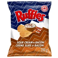 Ruffles Sour Cream'n Bacon Chips