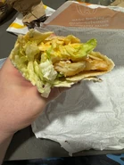 Spicy Egg & Hash Brown Breakfast Wrap