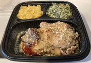 1/2 Dark-Meat Garlic and Herb Roasted Chicken, Mac & Cheese, Creamed Spinach