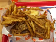 Popeyes 2 Pcs Chicken Combo and Cajun Fries