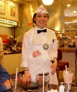 Esther when she worked at Johnny Rockets