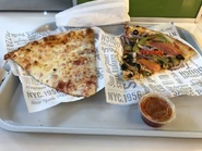 Sbarro: NY Cheese Slice, Veggie Slice