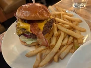 Classic Bacon Cheeseburger with Fries