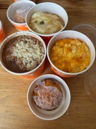 Red Beans & Rice, Mashed Potatoes with Cajun Gravy, Homestyle Mac & Cheese, Strawberry Biscuit