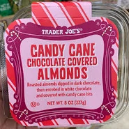 Trader Joe's Candy Cane Chocolate Covered Almonds
