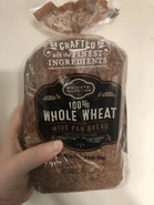 100% Whole Wheat Wide Pan Bread