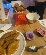 The BTS Meal with homemade vegan nuggets