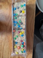 Cookie Dough Brownie made with M&M’S® MINIS Chocolate Candies