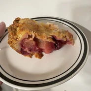 slice of Mitch's Apple Cranberry Pie