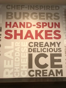 Johnny Rockets' wall