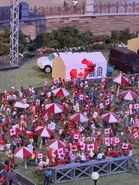 Maurice the Moose at a festival