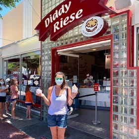 Samantha at Diddy Riese