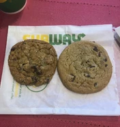 Oatmeal Raisin Cookie and Chocolate Chip Cookie