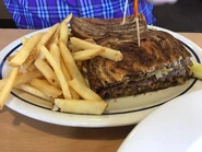 Patty Melt with French Fries