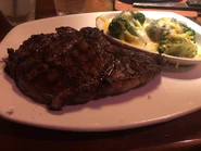 Bone-In Ribeye with Broccoli & Cheese