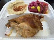 Quarter Dark Rotisserie Chicken Plate