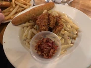 Four-Cheese Mac & Cheese with Honey Pepper Chicken Tenders