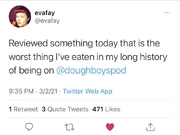 Eva Anderson's tweet re: this episode