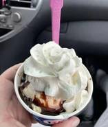 Two-Scoop Sundae: Chocolate Chip Cookie Dough and Jamoca Almond Fudge