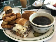 Mels Thin Sliced French Dip with Onion Rings