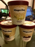 Häagen-Dazs Vanilla, Green Tea, Coffee