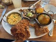 Taste of New Orleans: Breast & Wing, Mac and Cheese, Cup of Gumbo, Mashed Potatoes and Gravy