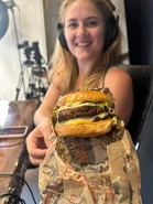Emma and the BIG Harv Angus Burger