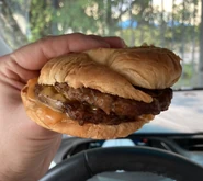 Double Sausage & Cheese Croissant