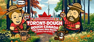 "Tomorrow on the Double… with Emma Erdbrink, Amelia Marino, and Evan Susser" - @doughboyspod