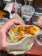 Steak Chile Verde Fries Burrito