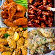 Chicken Wing Flavors: Buffalo / BBQ / Lemon Pepper  / Parmesan Garlic