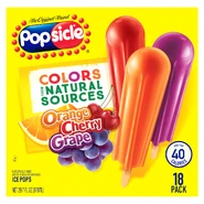 Popsicle Colors from Natural Sources