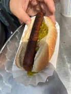 Grayspapayapic7.jpeg (146 KB) Gray's bun with sauerkraut and relish, add veggie dog from home