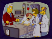 Kent Brockman interviewing Man