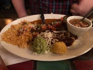 Carne Asada and Cheese Enchilada