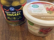 Zesty Hot Dill Zingers and Curry Potato Salad