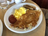 Scrambled Eggs, Sausage, and Country Potatoes