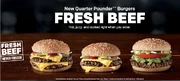 McDonald's new Quarter Pounders with Fresh Beef