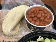 Tortillas, Pinto Beans, Loco Side Salad