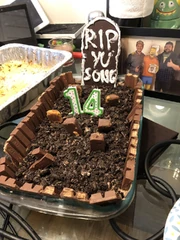 The Undertaker's Chocolate Grave Cake