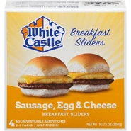 White Castle Sausage, Egg & Cheese Breakfast Sliders