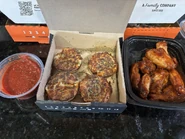 Crazy Sauce, Cheese & Herb Crazy Puffs, BBQ Caesar Wings