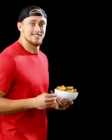 George Kittle eating 