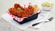 KFC Nashville Hot Chicken Wings and Cole Slaw