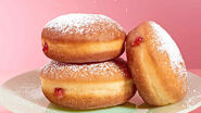 Strawberry Jam-Filled Donuts