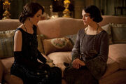 Downton Abbey Season Three Ladies Sybil and Mary Discuss Sybil's New Life