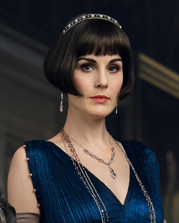 Lady Mary (Michelle Dockery) on Downton Abbey: the cold, cold