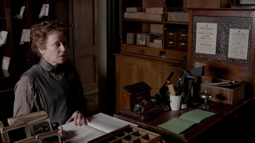 The interior of the post office in Feb, 1922.